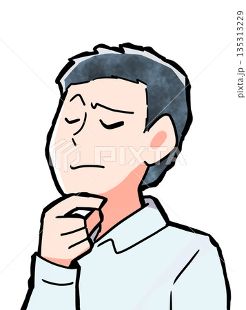 悩む男性 135313229