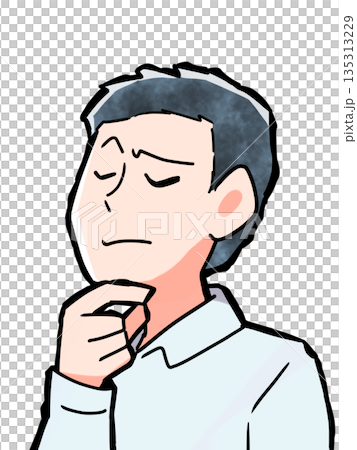 悩む男性 135313229