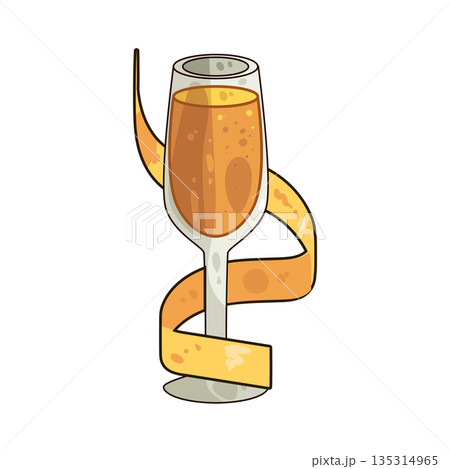 illustration of Champagne Glass illustration of Champagne Glass 135314965