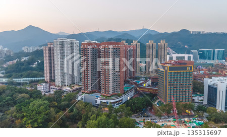 Dec 27 2025 Sha Tin Residential High-Rise Buildings in Hong Kong 135315697