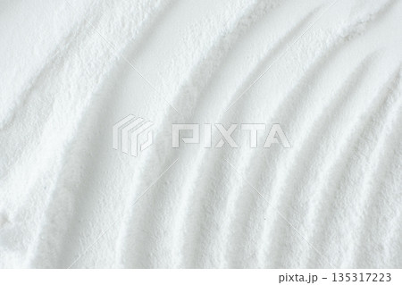 White sodium bicarbonate powder macro background White sodium bicarbonate powder macro background 135317223