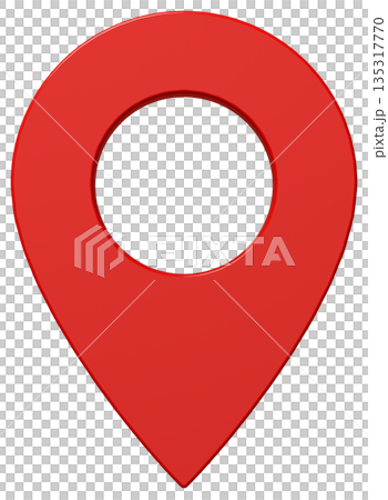 3D 影像地圖 pin_red 3D 影像地圖 pin_red 135317770