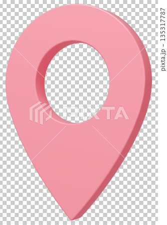 3D image_map pin_pink 3D image_map pin_pink 135317787