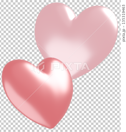 3D image_heart_pink 3D image_heart_pink 135319463