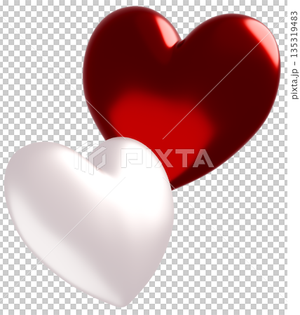 3D画像_ハート_赤 3D画像_ハート_赤 135319483