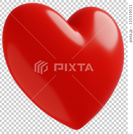 3D image_heart_red 135319511