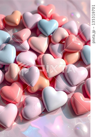 heart in the form of hearts 135319701