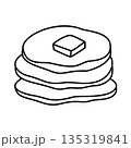 Pancakes doodle, Pancakes with Syrup Food Outlin 135319841