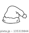 santa hat outline,Santa Claus Hat Ilustration 135319844