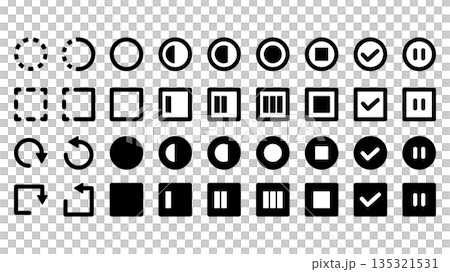 與各種任務相關的插圖圖示集 135321531