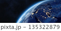 Earth at night. Middle East. 135322879