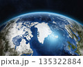 Planet Earth. Northern hemisphere. 135322884