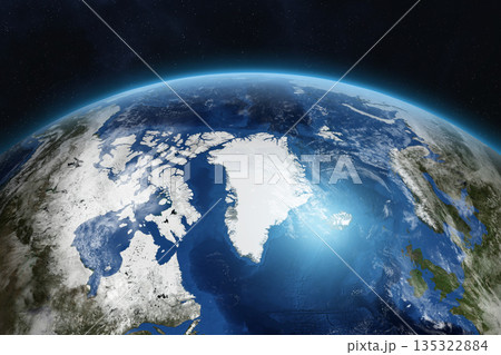 Planet Earth. Northern hemisphere. 135322884