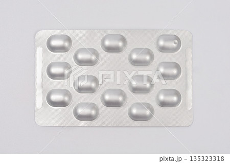 Silver pill blister pack Silver pill blister pack 135323318