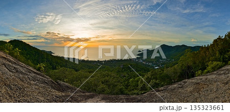 Sunset at West Cost View Point on Koh Tao Sunset at West Cost View Point on Koh Tao 135323661