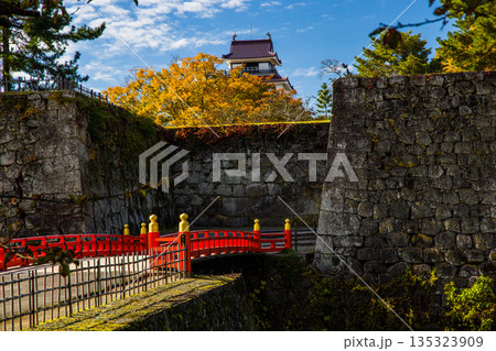 【福島県_会津若松市】晩秋の鶴ヶ城　10月 11月 135323909
