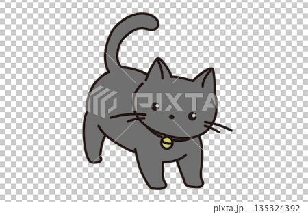 簡單的貓插圖素材 簡單的貓插圖素材 135324392