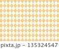 温もりを感じるエレガントなアーガイルチェック柄シームレスパターン 135324547
