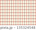 温かみのあるニュアンスカラーが織りなすアーガイル柄シームレスパターン 135324548