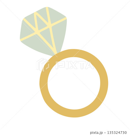 Diamond ring representing love, engagement, and wedding celebration Diamond ring representing love, engagement, and wedding celebration 135324730
