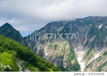 八方尾根から望む初夏の北アルプスの山 八方尾根から望む初夏の北アルプスの山 135325030