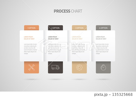 Infographics design vector. Business concept with steps or processes. 135325668