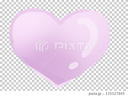粉紅色愛心插圖 png 素材 135327845