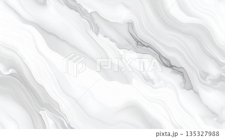 抽象白大理石テクスチャ グレー静脈入り ミニマル背景 抽象白大理石テクスチャ グレー静脈入り ミニマル背景 135327988
