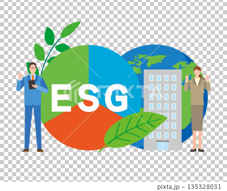 企業のESGイメージイラスト 135328031