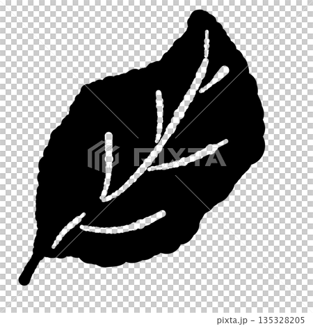 Hand-drawn monochrome illustrations of basil (frames, wreaths, patterns, etc.) 135328205