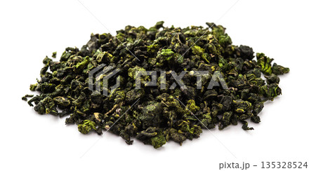 Chinese oolong tea on white background Chinese oolong tea on white background 135328524