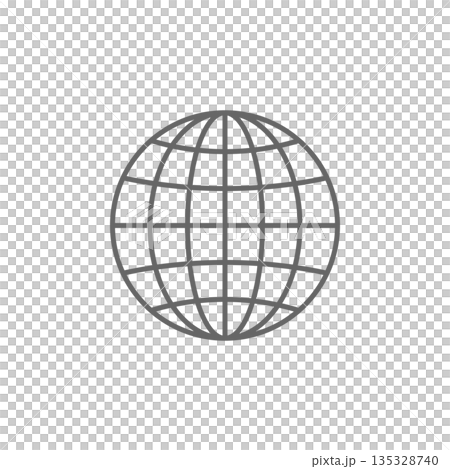 地球アイコン　透明 135328740