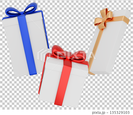 3D illustration_gift_colorful 3D illustration_gift_colorful 135329103