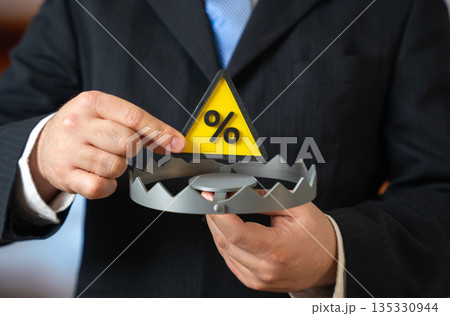 Beware of high interest rates. Debt trap. Credit pressure warning, rising borrowing costs and financial vulnerability. Household and business debt risks, reduced liquidity. Long term financial stress Beware of high interest rates. Debt trap. Credit pressure warning, rising borrowing costs and financial vulnerability. Household and business debt risks, reduced liquidity. Long term financial stress 135330944