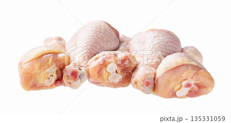 bunch raw chicken drumsticks isolated. bunch raw chicken drumsticks isolated. 135331059