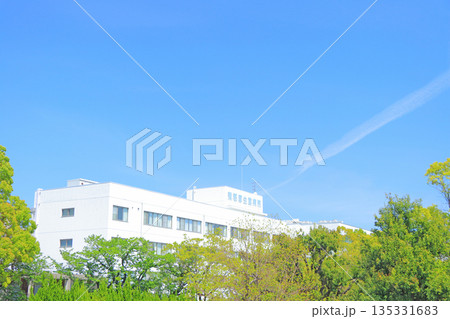 愛知県蒲郡市、蒲郡厚生館病院の風景 135331683