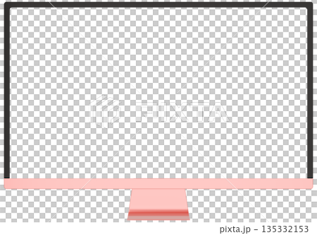 3D material_monitor_pink 3D material_monitor_pink 135332153