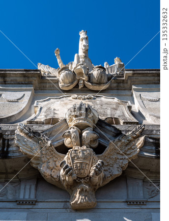 Ornate Baroque Third Gate of Alba Carolina Fortress Romania 135332632