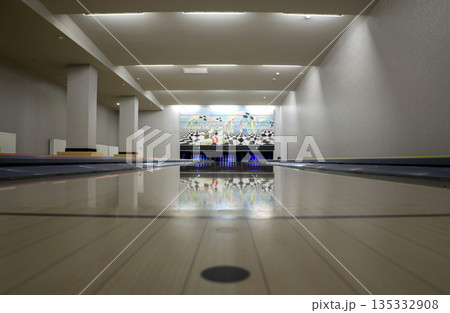 Interior bowling club 135332908