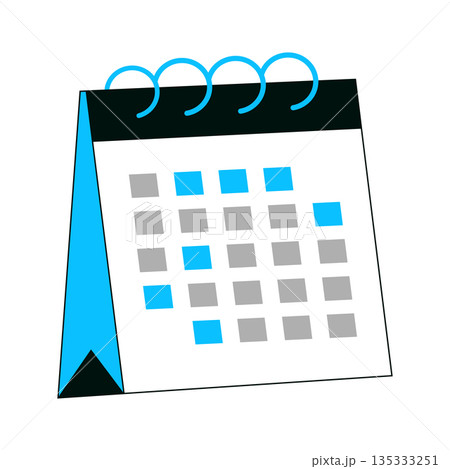 Desktop Calendar Icon for Schedule and Event Planning 135333251