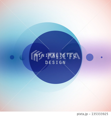 Elegant vector illustration with central translucent circle and smooth gradient backdrop. Elegant vector illustration with central translucent circle and smooth gradient backdrop. 135333925