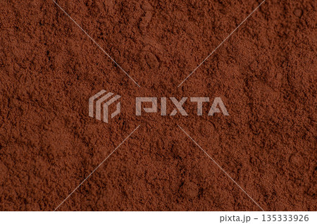 Cocoa Powder Texture Background Close Up Cocoa Powder Texture Background Close Up 135333926