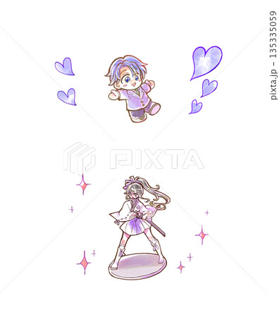 推しぬい 美少女フィギュア 紫 イメージ 推しぬい 美少女フィギュア 紫 イメージ 135335059