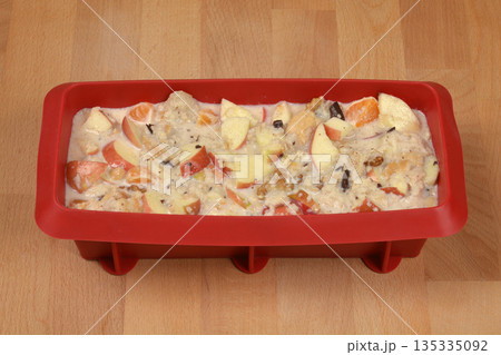 Bread Pudding in Silicone Pan Bread Pudding in Silicone Pan 135335092