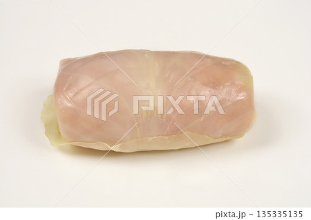 Uncooked sarma on white plate 135335135