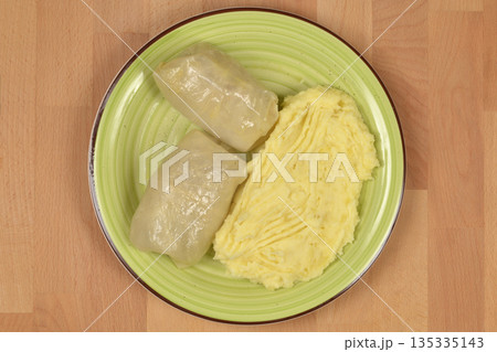 Sarma served with mashed potatoes Sarma served with mashed potatoes 135335143