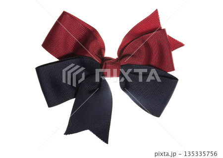 Red bow, isolated on white background Red bow, isolated on white background 135335756