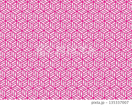 Pink tortoiseshell wickerwork background 135337007