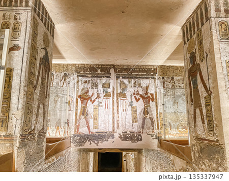 Tomb KV11 in the Egyptian Valley of the Kings, in the Theban necropolis, Egypt, Luxor Tomb KV11 in the Egyptian Valley of the Kings, in the Theban necropolis, Egypt, Luxor 135337947