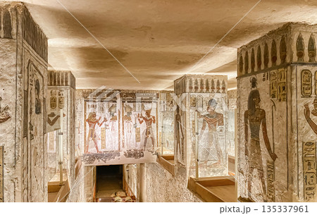 Tomb KV11 in the Egyptian Valley of the Kings, in the Theban necropolis, Egypt, Luxor Tomb KV11 in the Egyptian Valley of the Kings, in the Theban necropolis, Egypt, Luxor 135337961
